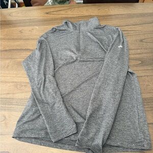 ALO Yoga Heather Gray Quarter-Zip Pullover